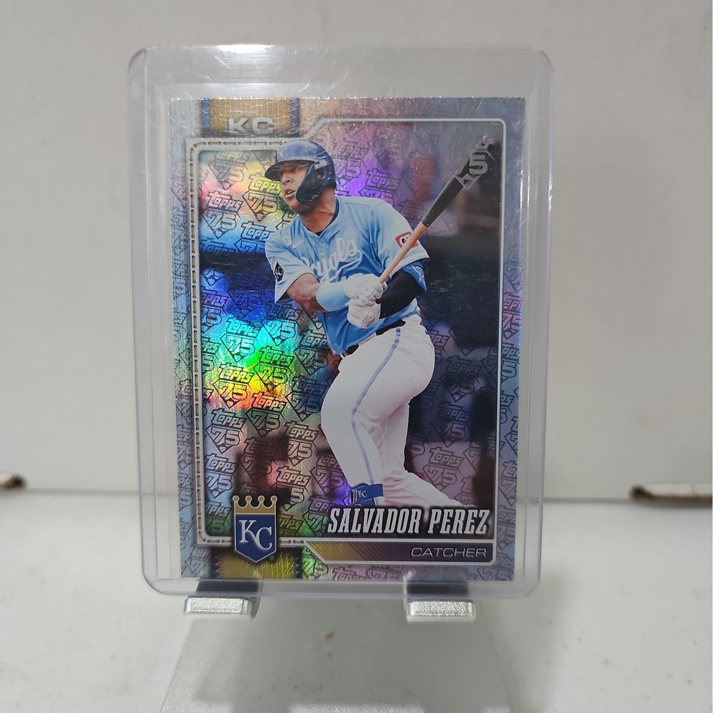 2026 Topps Series 2 Salvador Perez 75 Years Of Topps 19/75 #633 Royals